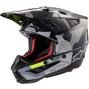 ALPINESTARS S-M5 Rover 2 Gris oscuro / Amarillo Fluo brillante Casco 2024 - Imagen 1