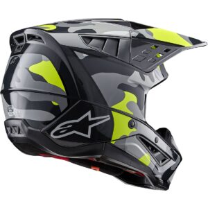 ALPINESTARS S-M5 Rover 2 Gris oscuro / Amarillo Fluo brillante Casco 2024 - Imagen 2