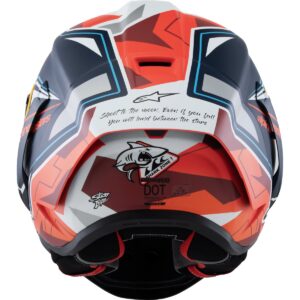 ALPINESTARS Supertech R10 Acosta LE Azul / Rojo / Blanco Casco Matt - Imagen 3