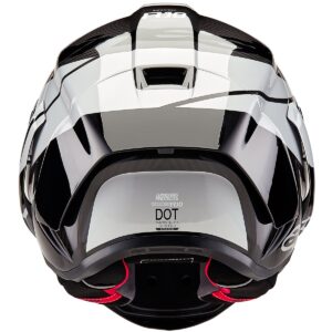 ALPINESTARS Supertech R10 Element Black Carbon / Silver / Black Helmet - Image 3
