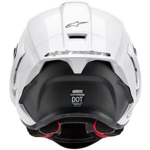 ALPINESTARS Supertech R10 White / Black Matt Helmet - Image 3