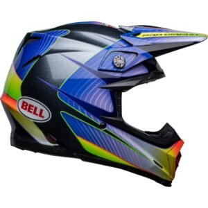 BELL Moto-9S Flex Pro Circuit 23 Plata escama metálica 2023 Casco - Imagen 4