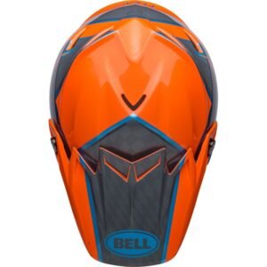 BELL Moto-9S Flex Sprite Naranja / Casco gris 2023 - Imagen 4