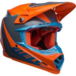 BELL Moto-9S Flex Sprite Naranja / Casco gris 2023 - Imagen 3