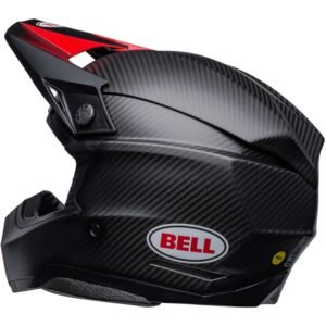 BELL Moto-10 22.06 Satén esférico / Negro / Rojo Casco 2024 - Imagen 3