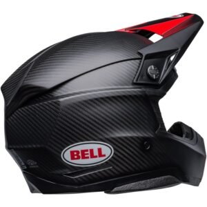 BELL Moto-10 22.06 Satén esférico / Negro / Rojo Casco 2024 - Imagen 5