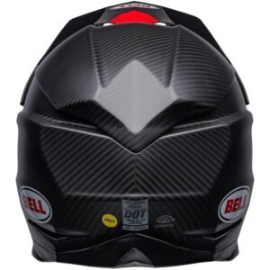 BELL Moto-10 22.06 Satén esférico / Negro / Rojo Casco 2024 - Imagen 4