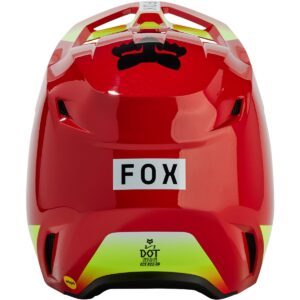 Casco FOX V1 Flo Rojo 2024 - Imagen 3