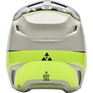 FOX V1 Recoger Casco gris / amarillo 2026 - Imagen 3