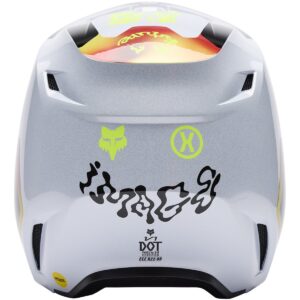 FOX V1 Hello Future White 2025 Helmet - Image 3