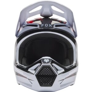 FOX V1 Kairos White / Red Fluo 2026 Helmet - Image 3