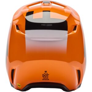 Casco FOX V1 Escudo Junior Flo Naranja 2026 - Imagen 4