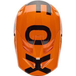 Casco FOX V1 Escudo Junior Flo Naranja 2026 - Imagen 5