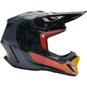 FOX V3 RS Grid Black / Orange 2025 Helmet - Image 2