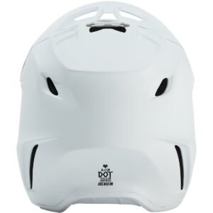 FOX V3 Solid Junior Matt White 2024 Helmet - Image 3