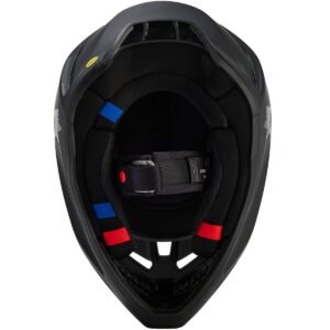 FOX V3 Solid Matte Black Helmet - Image 4
