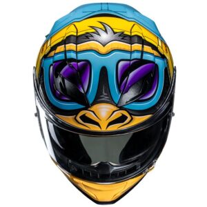 HJC F71 Monkey DJ MC23 Helmet - Image 3
