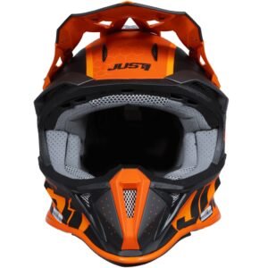 JUST1 J18F Hexa Orange / Black Matt 2025 Helmet - Image 4
