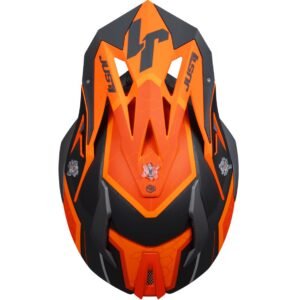 JUST1 J18F Hexa Orange / Black Matt 2025 Helmet - Image 5