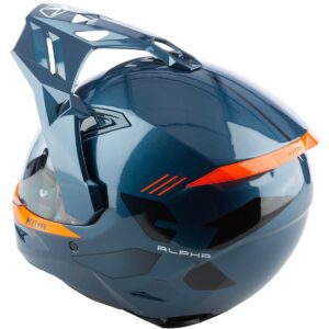 KLIM X1 Alpha Concept Petrol / Strike Orange Helmet - Image 3