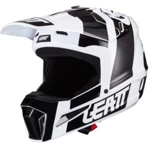 LEATT Kit Moto 3.5 Black / White 2024 Helmet - Image 5
