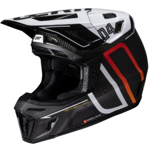 LEATT Kit Moto 9.5 Carbon / White 2025 Helmet - Image 5
