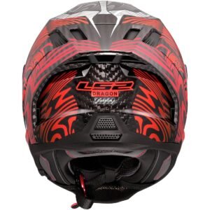 LS2 FF807 Dragon Enthum Red Helmet - Image 3