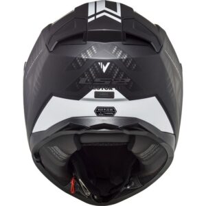 LS2 FF811 Vector II Splitter Matt Black / White Helmet - Image 3