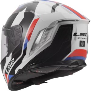 LS2 FF818 Tormenta III Casco deportivo blanco / azul / rojo - Imagen 3