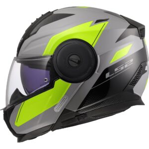 LS2 FF902 Scope II Duria Grey / H-V Yellow Helmet - Image 3
