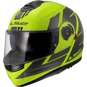LS2 FF908 Código Strobe II H-V Amarillo / Casco Gris - Imagen 1