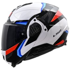 LS2 FF910 Advant II Triple Blanco / Azul / Rojo Casco - Imagen 1
