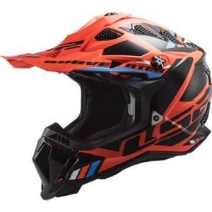 LS2 MX700 Subverter Evo II Stomp Fluo Orange / Black Helmet - Image 1