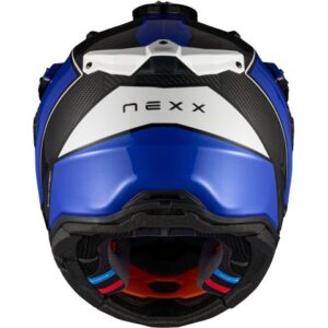 NEXX X.Rally Carbon Raid Blue / White Helmet - Image 3