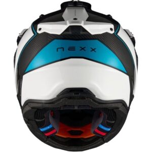 NEXX X.Rally Carbon Raid Blue / Pink Helmet - Image 3