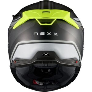 NEXX X.TR Quanta Black / Neon Matt Helmet - Image 3