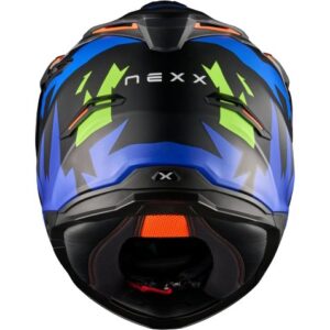 NEXX Y.Travl Primal Blue / Neon Matt Helmet - Image 3