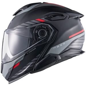 NEXX X.Lifetour Globe Negro / Rojo Casco Matt - Imagen 3