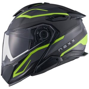 NEXX X.Lifetour Pro Mile Grey / Neon Matt Helmet - Image 3
