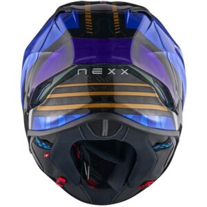 NEXX X.R3R Carbon Swirl Deep Blue Helmet - Image 3