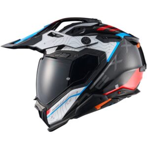 NEXX X.WED3 Carbon Furka Blue / Red Helmet - Image 3