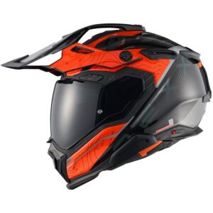 NEXX X.WED3 Carbon Furka Orange / Grey Helmet - Image 3