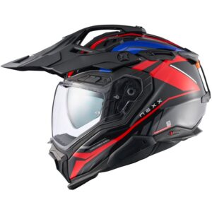 NEXX X.WED3 Gobi Blue / Red Helmet - Image 3