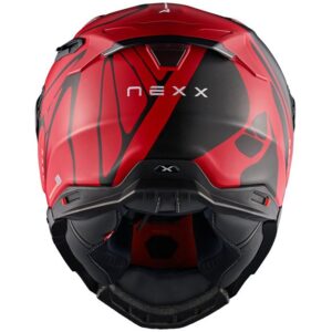 NEXX X.WST3 B-Side Red / Black Matt Helmet - Image 3
