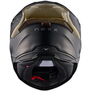 NEXX Y.100R Casco subsónico negro / oro Matt - Imagen 3