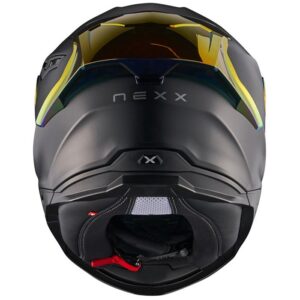NEXX Y.100R Subsonic Black / Red Matt Helmet - Image 3