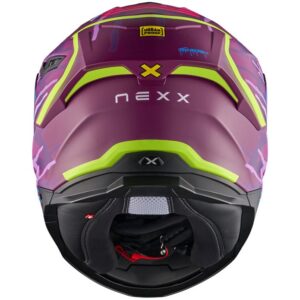 NEXX Y.100R Urbangram Aubergine Matt Helmet - Image 3
