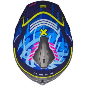 NEXX Y.100R Urbangram Indigo Blue Matt Helmet - Image 3