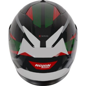 NOLAN X-904 Ultra Carbono Calibre Carbono / Plata / Verde / Rojo Casco - Imagen 3