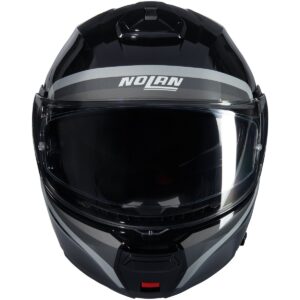 NOLAN N100-6 Assoluto Black / Silver / White Helmet - Image 3